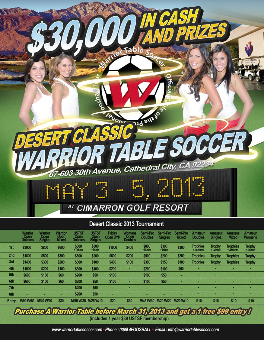 Desert Classic Tournament 2013 Warrior Foosball